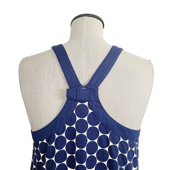 Kate Spade Dream A Little Dream Tank Dress M Blue White Polka Dot Knit Sleepwear - Picture 4 of 8